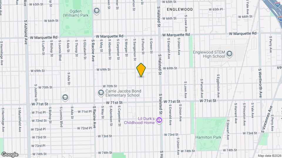 6936 S Peoria St, Unit 1 Mapa y Detalles de la Ubicación