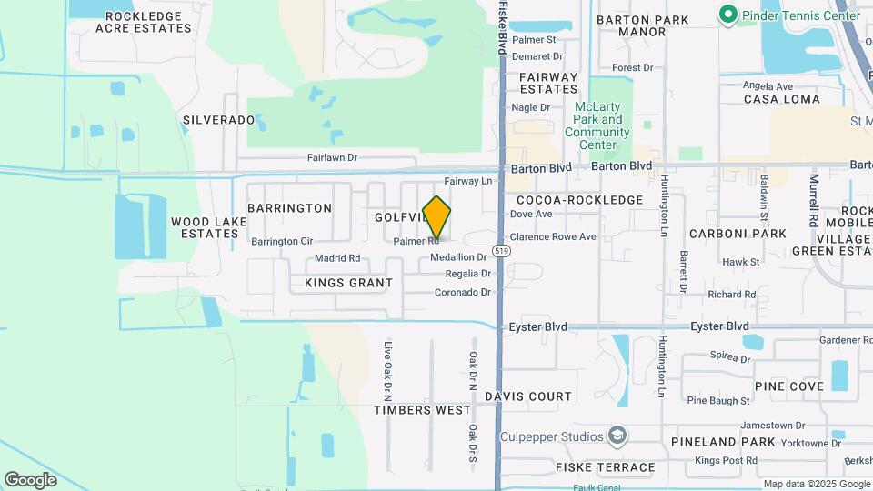 1021 Palmer Rd Map and Location Details