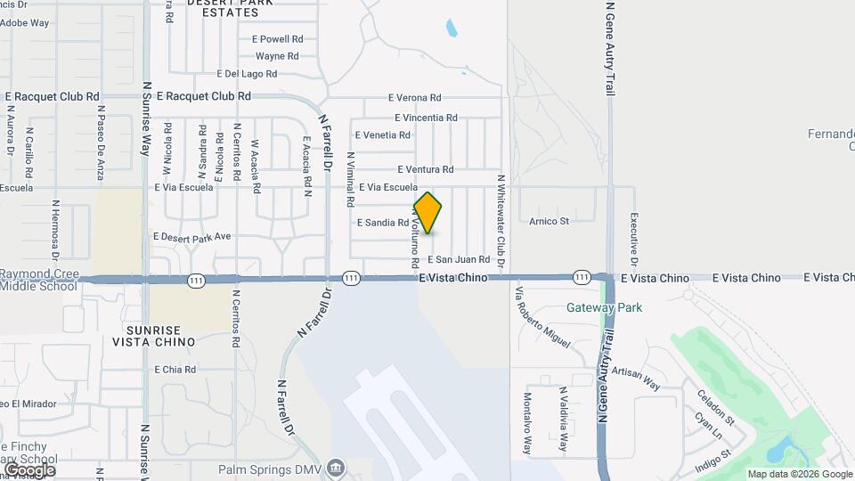 1851 N San Gorgonio Rd Map and Location Details