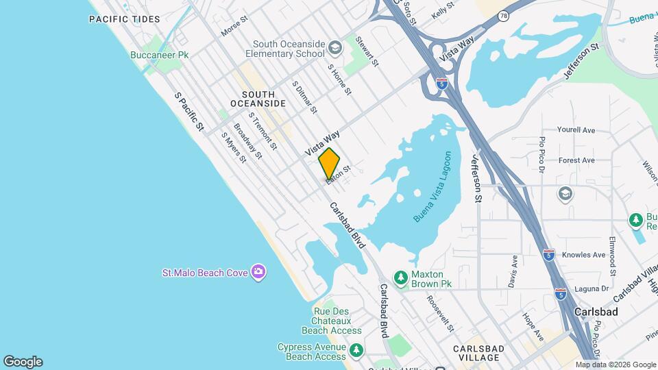 555 Eaton St Map and Location Details