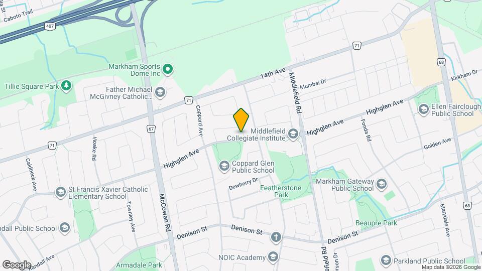 370 Highglen Ave Map and Location Details