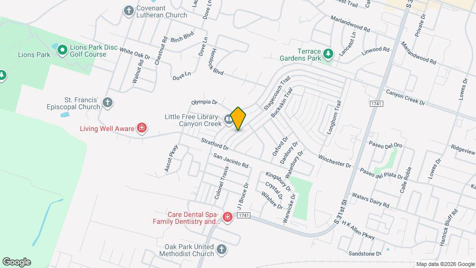 4721 Stagecoach Trail Map and Location Details