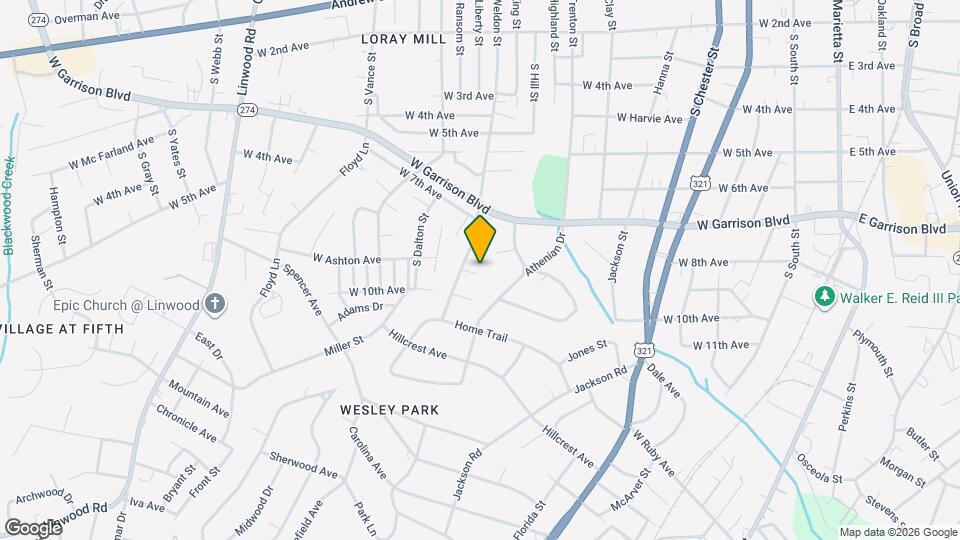 906 W 9th Ave Map and Location Details