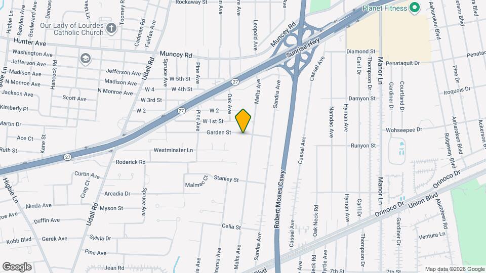 418 Garden St Map and Location Details