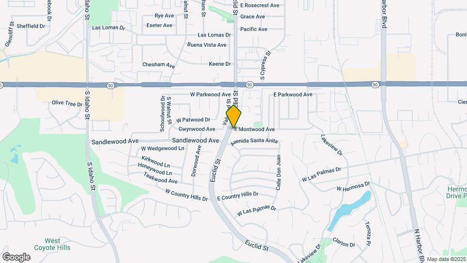 100 E Montwood Ave Mapa y Detalles de la Ubicación
