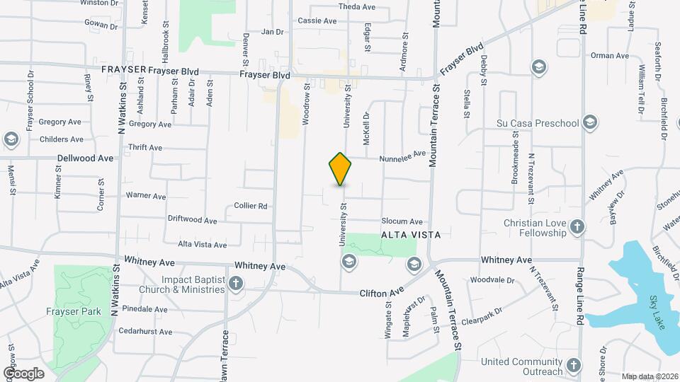 3149 University St Map and Location Details