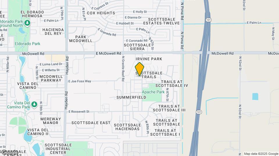 8548 E Belleview St Mapa y Detalles de la Ubicación