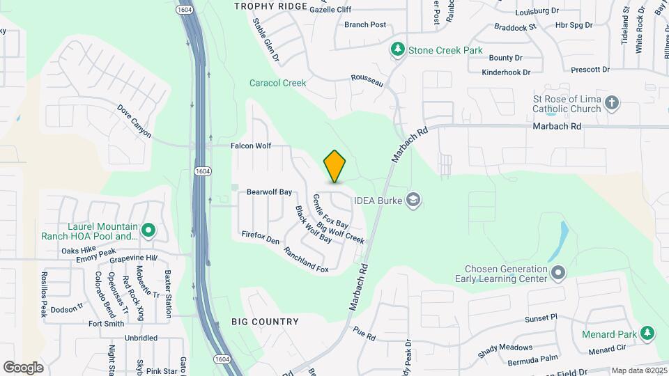 1802 Gray Fox Creek Map and Location Details