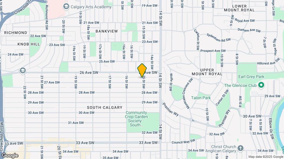 1604 27 Av SW Map and Location Details