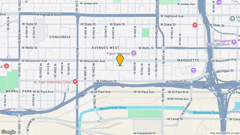 2132 W Michigan St Map and Location Details