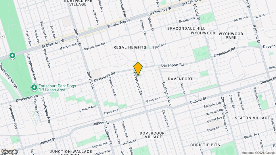 1201 Dovercourt Rd Map and Location Details
