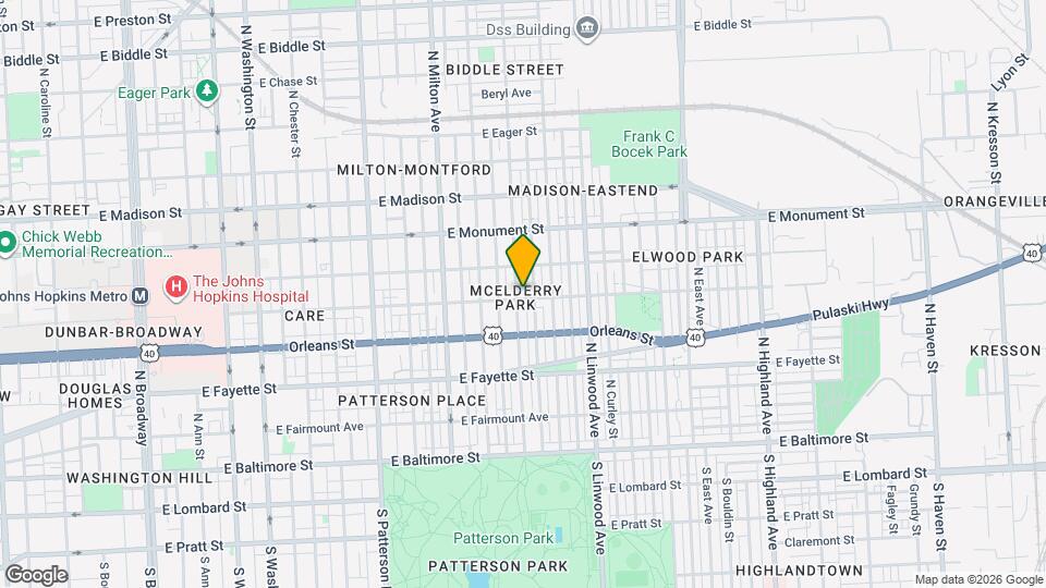 503 N Lakewood Ave Map and Location Details