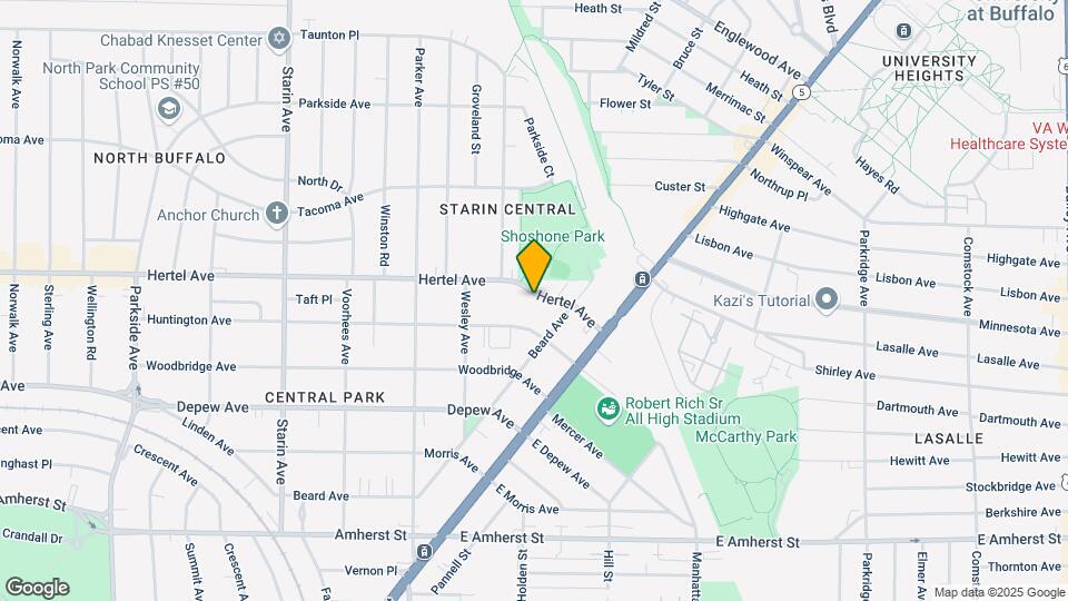 1997 Hertel Ave, Unit 1 bd upper Map and Location Details