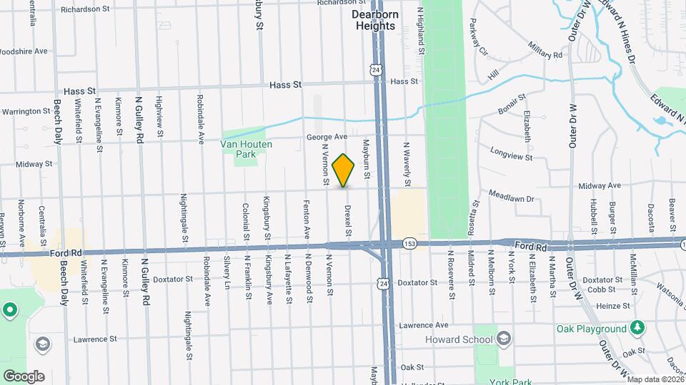5751 Drexel St Map and Location Details