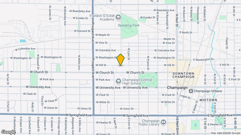 611 W Hill St Map and Location Details