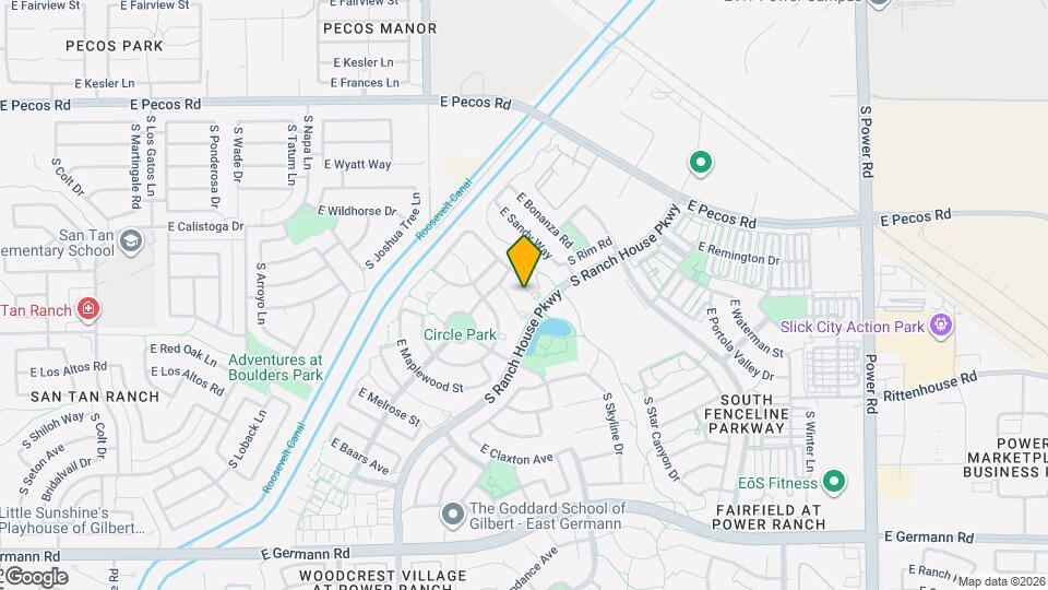 4185 E Woodside Ct Map and Location Details