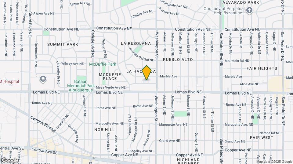 4135 Mesa Verde Ave NE Map and Location Details