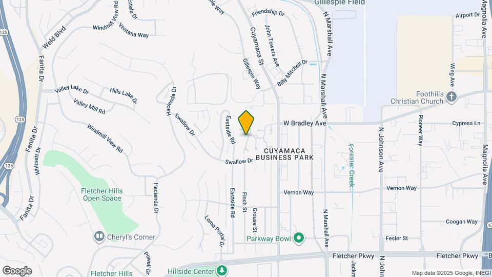 1425 Finch St Map and Location Details