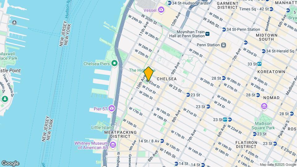 458 W 22nd St Map and Location Details