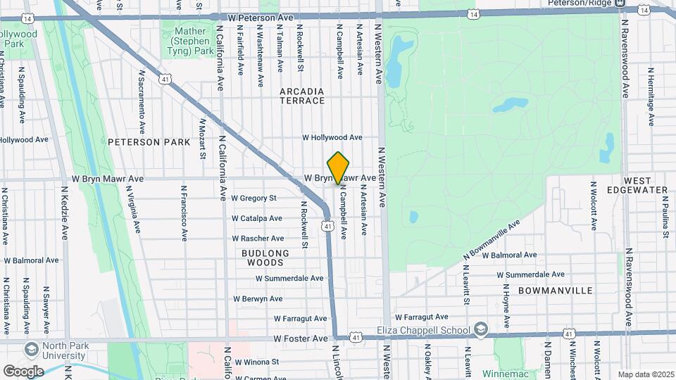 5544 N Campbell Ave Map and Location Details