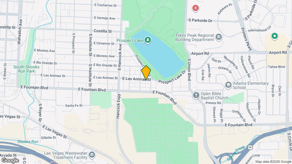 1317 E. Las Animas St Map and Location Details