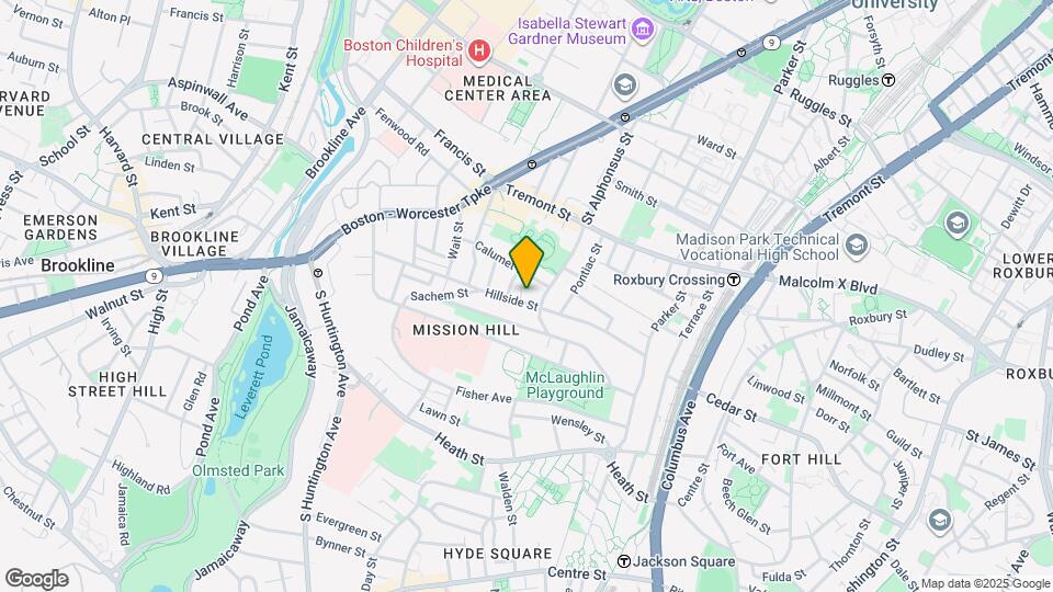 91 Hillside St Map and Location Details