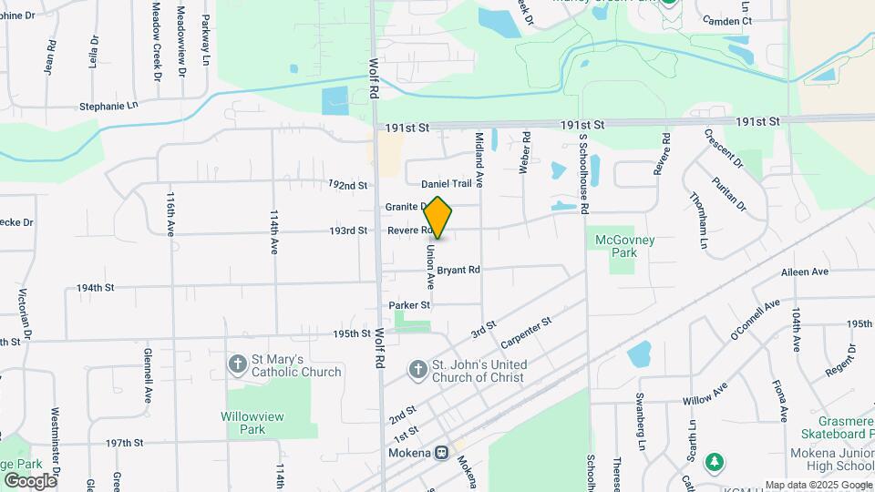 19315 Union Ave Map and Location Details