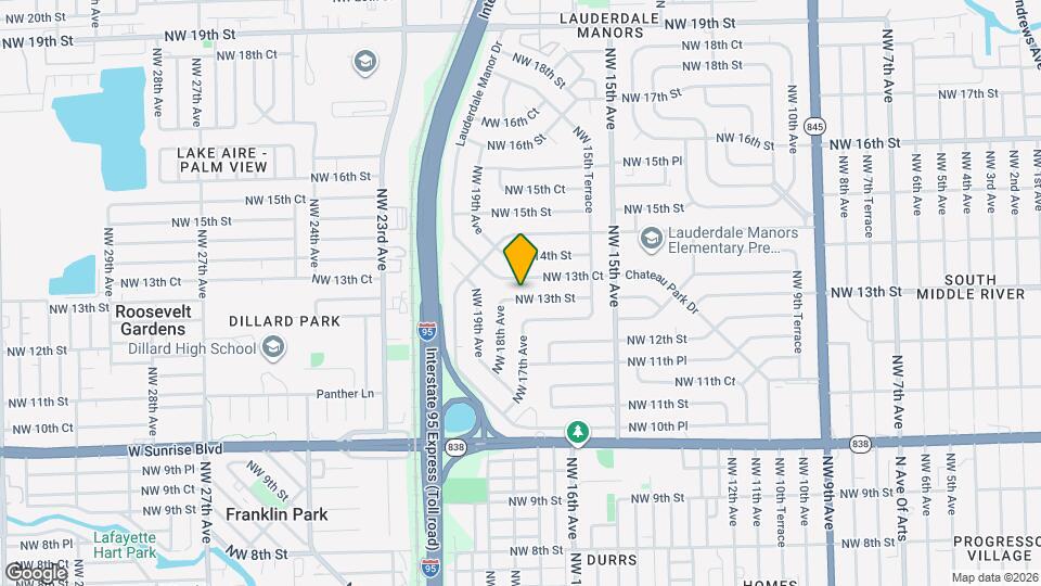 1701 NW 13th St Map and Location Details