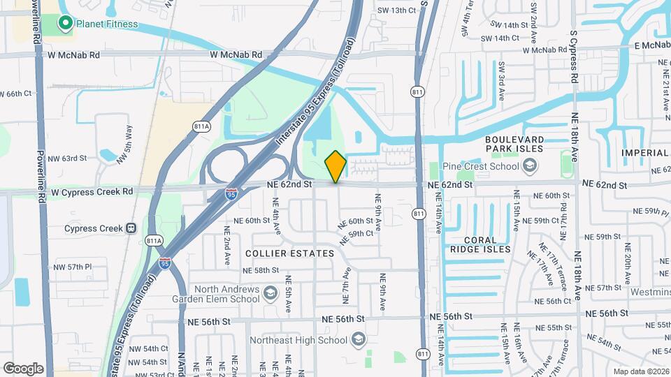 6161 NE 7th Ave Map and Location Details