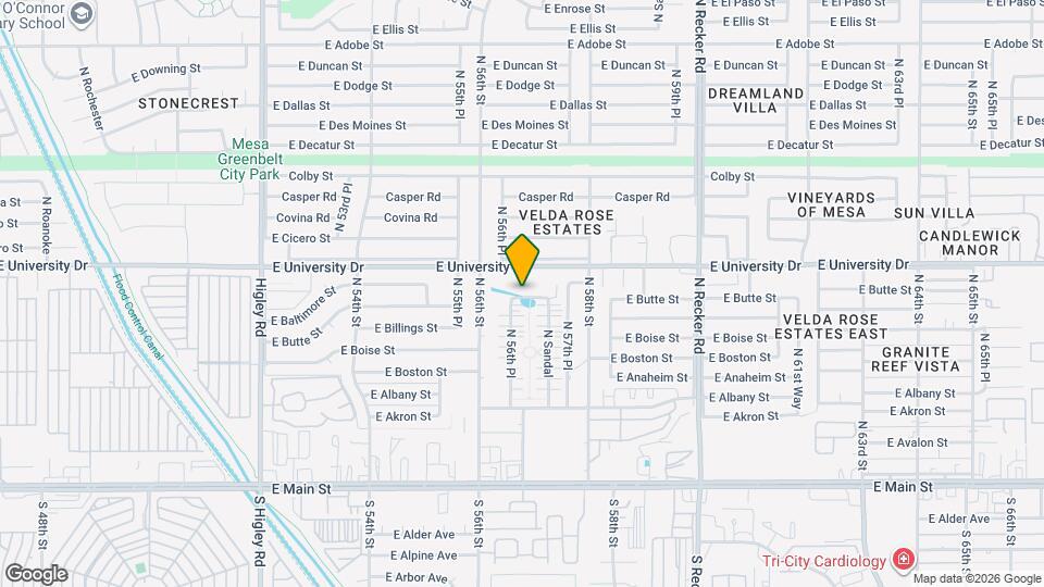 5654 E Butte St Map and Location Details