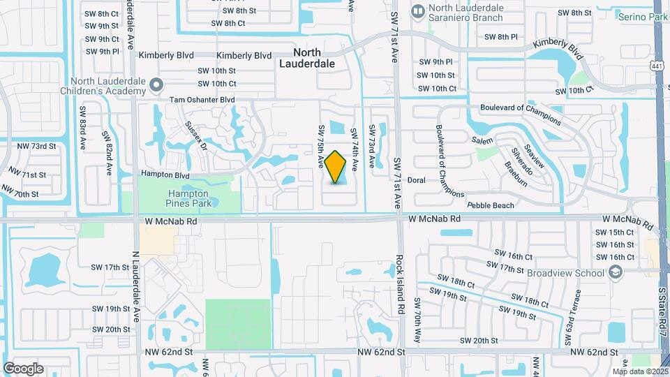 7425 SW 14th Ct Map and Location Details