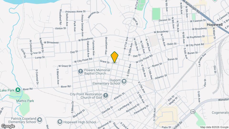 2206 Grant St Map and Location Details