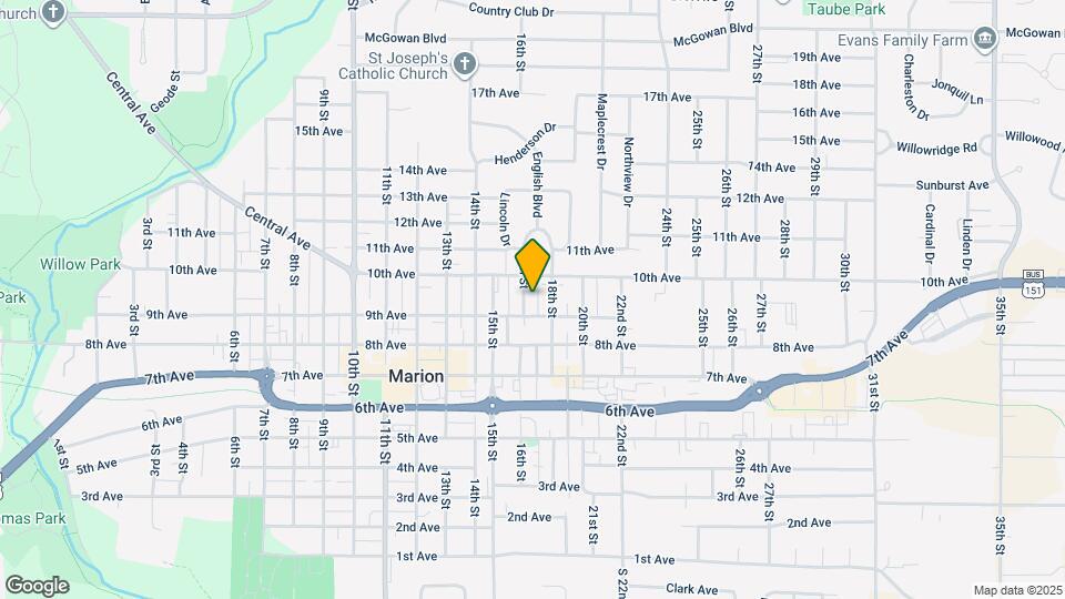 935 17th St Map and Location Details