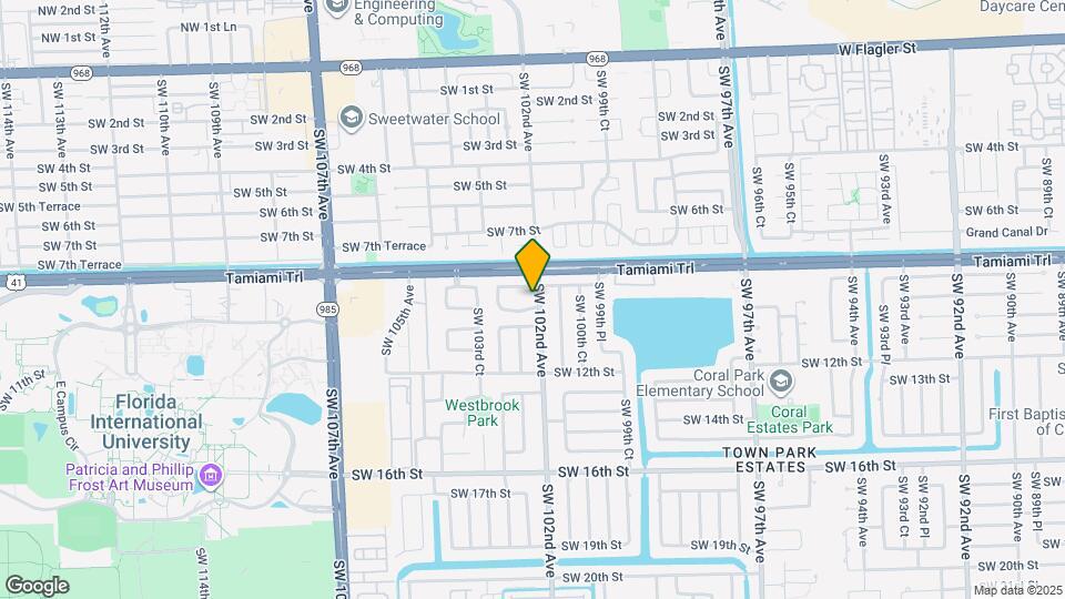 10205 SW 9th Terrace Map and Location Details