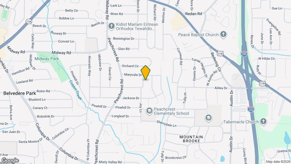 1426 Joy Ln Map and Location Details