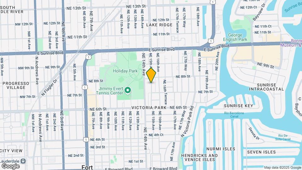 727 NE 15th Ave Map and Location Details
