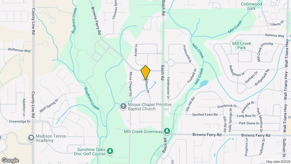 104 Woodlawn Dr Map and Location Details