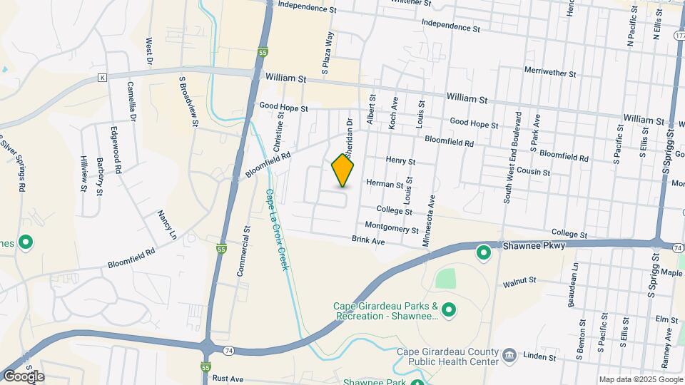 503 S Sprigg St Map and Location Details