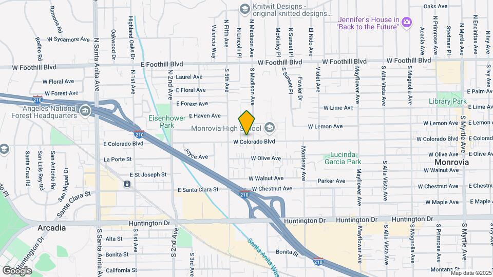 907 W Colorado Blvd Map and Location Details