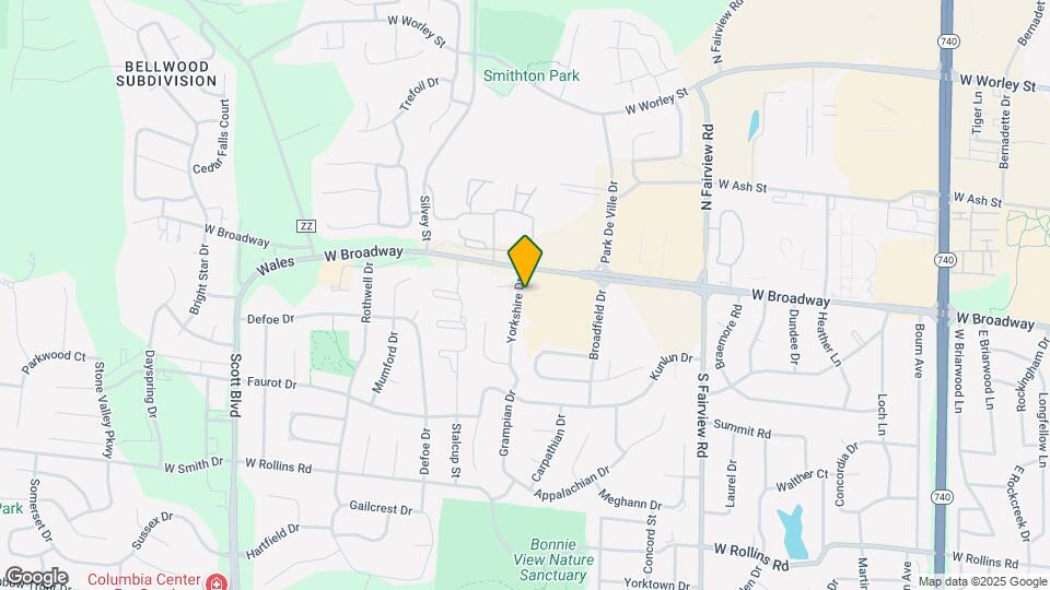 10-12-12 Yorkshire Dr Map and Location Details