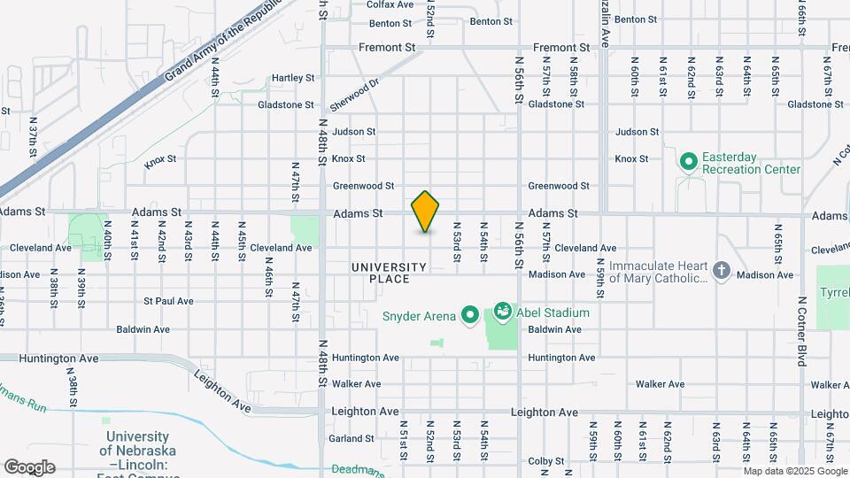 2909 N 52nd St Map and Location Details