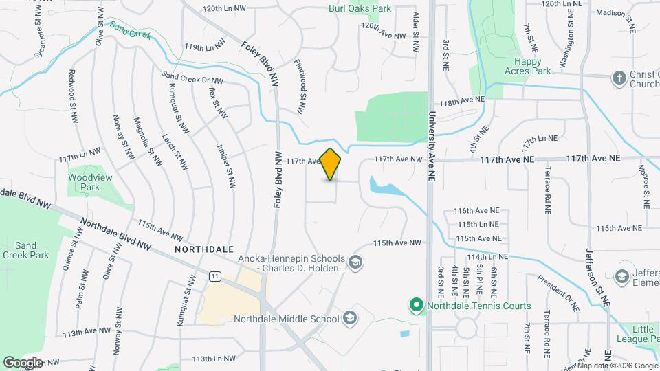 11636 Evergreen St NW Map and Location Details