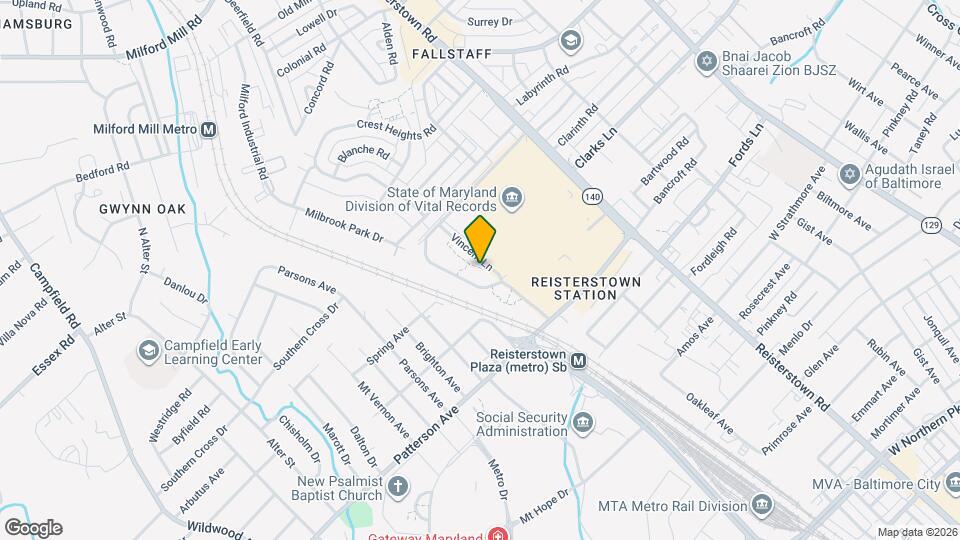 Reisterstown Square Apts Map and Location Details