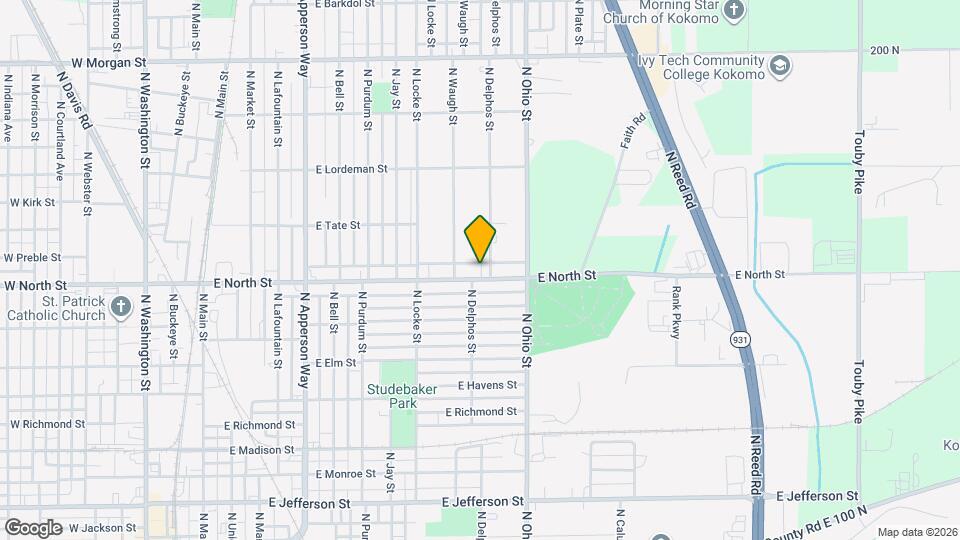 1024 E North St, Unit A Mapa y Detalles de la Ubicación