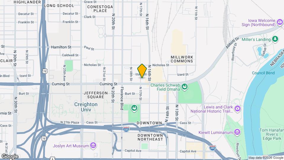 909 N 17th St Map and Location Details