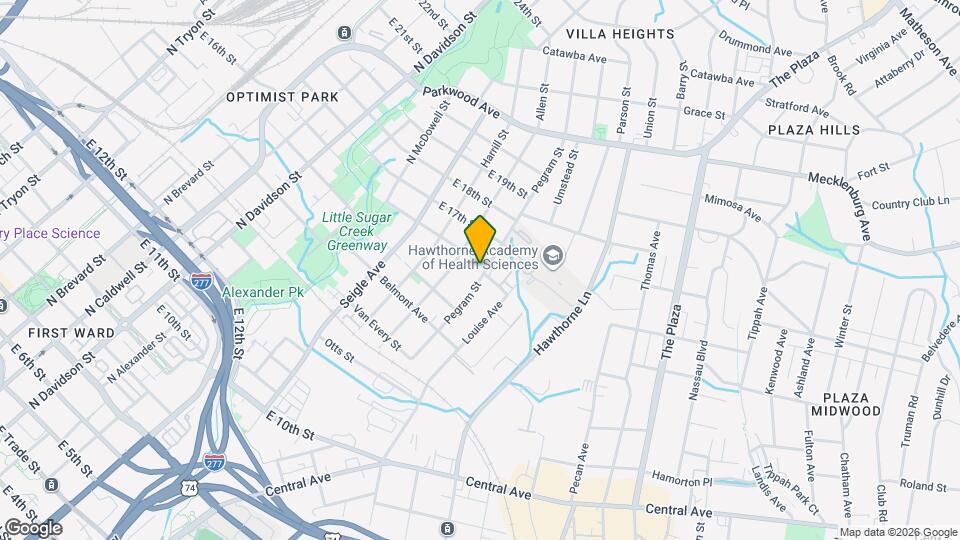1241 Pegram St Mapa y Detalles de la Ubicación