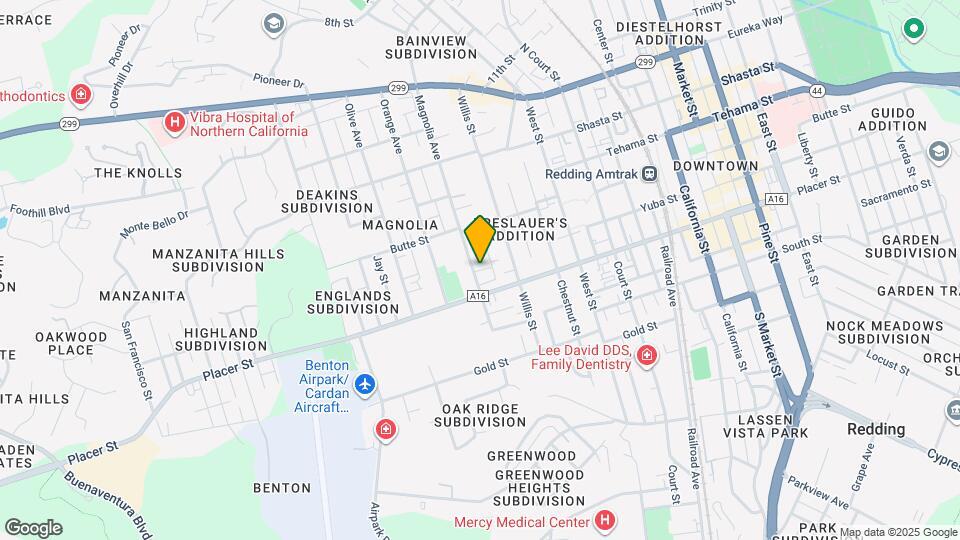 1623 Magnolia Ave Map and Location Details