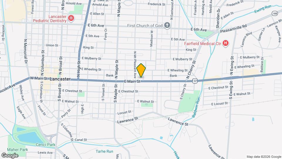 621 E Main St Map and Location Details