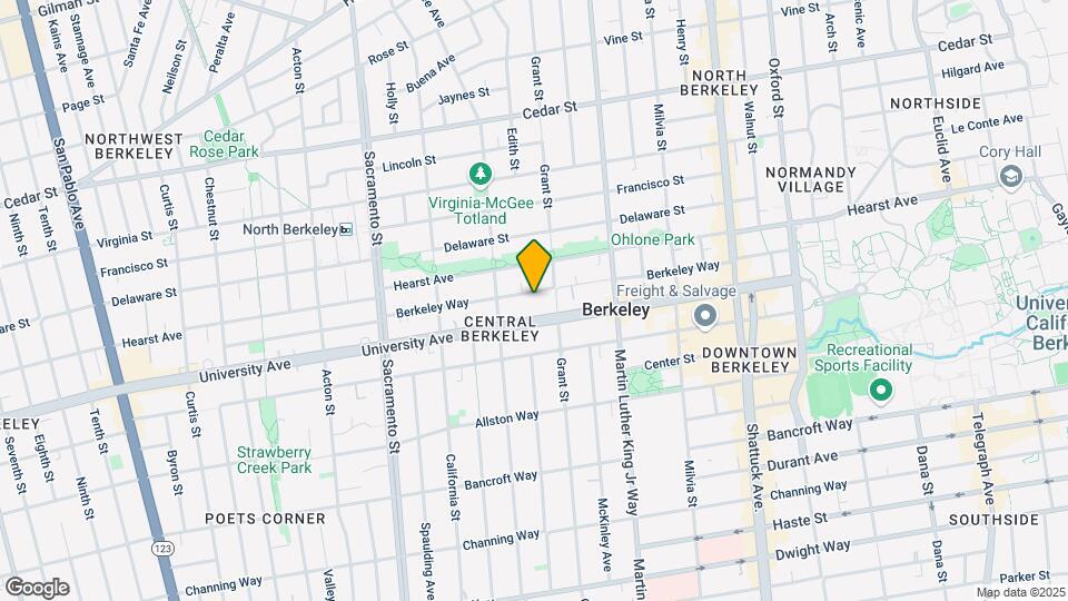 1728 Berkeley Way Map and Location Details
