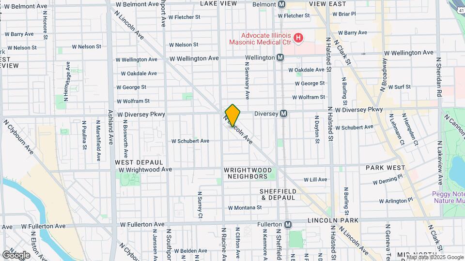 2742 N Lincoln Ave, Unit 202 Map and Location Details